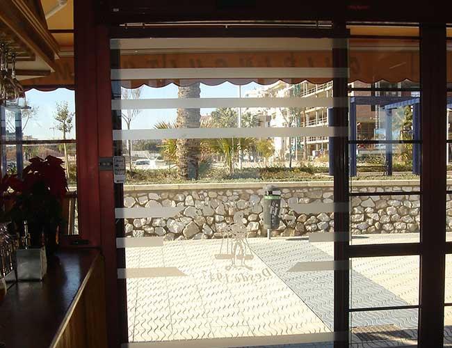 puerta automatica de cristal